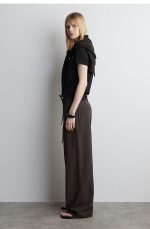 Drawstring Pants Brown - Image 2