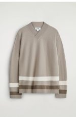 Casual Stripes Merino Wool Knitwear - Image 4
