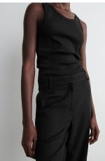 Straight Trousers Black - Image 2