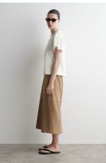 Cotton Pleated T-Shirt - Image 3