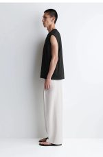 Knitted Round-Neck Vest Black - Image 2