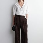Wide-Leg Pants Red