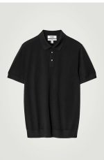 Silk Slim Polo Black - Image 4