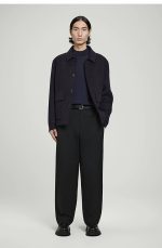 Wool Turtleneck Pullover Navy - Image 2