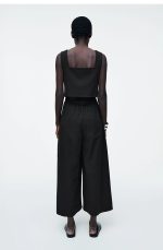 Wide-Leg Jumpsuit Black