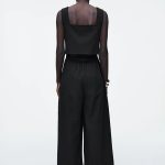 Wide-Leg Jumpsuit Black