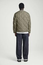 Quilted Jacket Khaki - Image 3