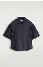 Cotton Shirt Navy - Image 4
