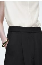 Wide-Leg Trousers Black - Image 2