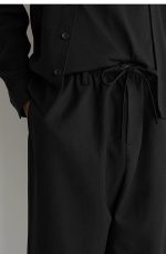Drawstring Pants Black - Image 3