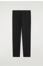 Cashmere Slim Trousers Black - Image 3