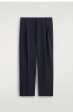 Wool Trousers Navy - Image 4