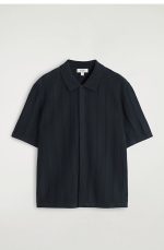 Casual Linen Blend Knitted Navy Blue - Image 4