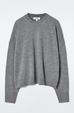 Wool Round-Neck Pullover Gray - Image 4