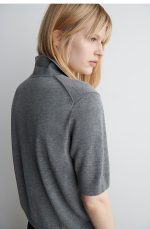 Merino Slim Cardigan Gray - Image 2