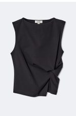 Pleated Vest Black - Image 4