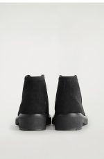 Shoelace Leather Ankle Boots Black - Image 4