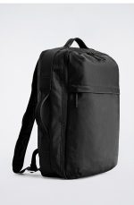 Lightweight Nylon Backpack Black - Image 4