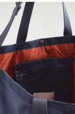 Nylon Large Capacity Tote Bag Blue - Image 4