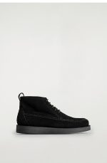 Frosted Leather Desert Boots Black - Image 4