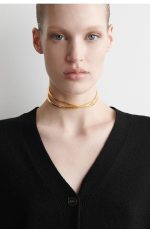 Cashmere V-Neck Cardigan Black - Image 2