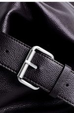 Leather Bowling Bag Brown - Image 4