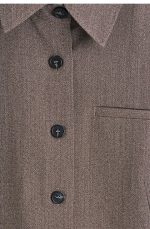 Wool Shirt Brown - Image 4