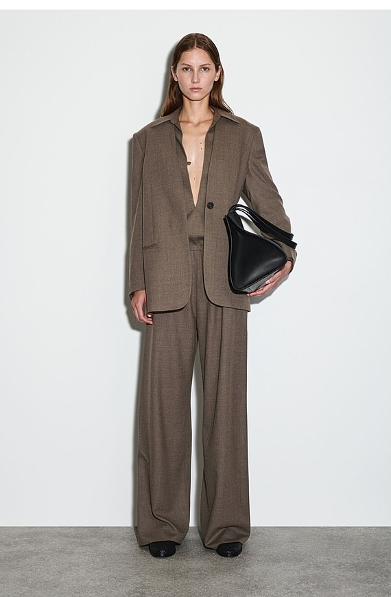 O1CN017dTZ8K1u7vuz8IPze_!!4611686018427380567-0-item_pic Wool Wide-Leg Pants Gray - Image 1