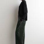Corduroy Straight Pants Green