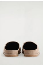 Suede Muller Shoes Beige - Image 4