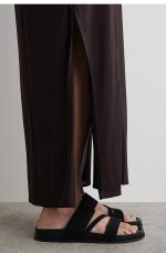 Broadband Leather Sandals Black - Image 2