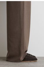 Suede Leather Patchwork German Training Sneakers Dark Brown - Image 2