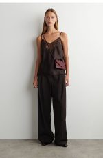 Leather Envelope Bag Red - Image 3