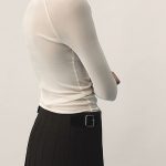 Silk Long-Sleeve Top Cream