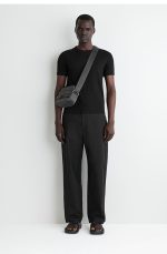 Nylon Messenger Bag Gray