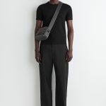 Nylon Messenger Bag Gray