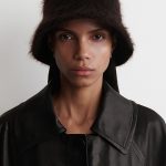 Mauhair Blend Textured Fisherman Hat Dark Brown