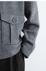 Wool Jacket Gray - Image 2