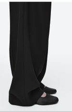 Satin Heeled Mary Jane Shoes Black - Image 2
