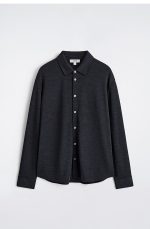 Wool Shirt Navy - Image 3