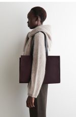 Canvas Mini Tote Bag Purple Plum - Image 3