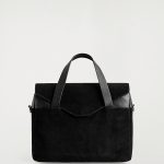 Leather Dual-use Crossbody Handbag Black