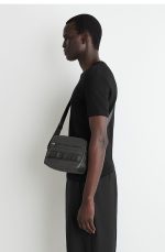 Nylon Messenger Bag Gray - Image 2