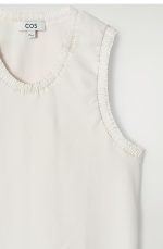 Cotton Pleated Vest - Image 4