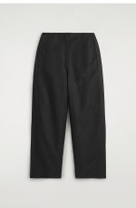 Cotton Straight Pants Black - Image 4