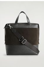 Leather Dual-purpose Messenger Bag Dark Brown