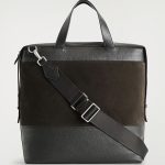 Leather Dual-purpose Messenger Bag Dark Brown