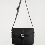 Nylon Messenger Bag Black