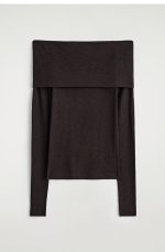 Wool Slim Top Brown - Image 3
