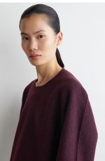 Wool Round-Neck Sweater Burgundy - Image 2